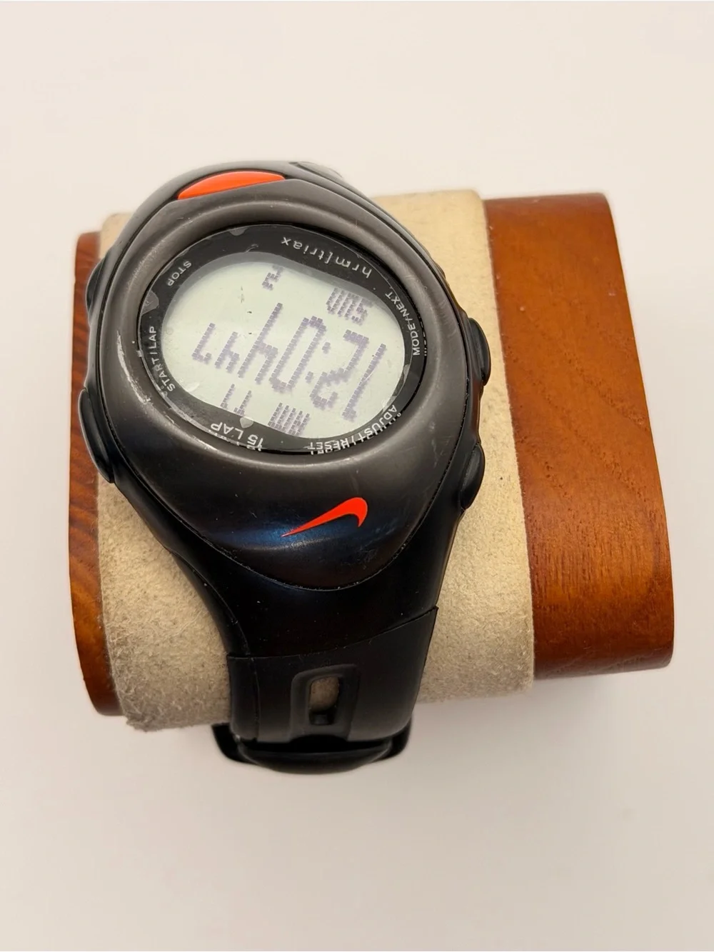 Vintage Nike Triax HRM 15 Lap Watch, New Batteries, Very Good, Factory Sticker